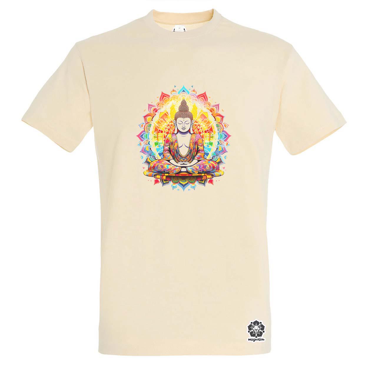 Pszichedelikus Buddha v9 egyedi póló 