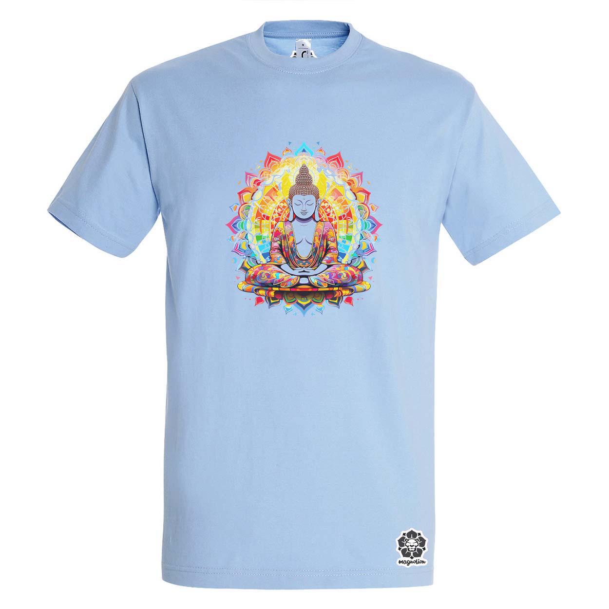 Pszichedelikus Buddha v9 egyedi póló 