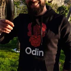 Odin felirat v7 férfi pulóver