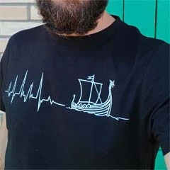 Viking hosszúhajó férfi póló