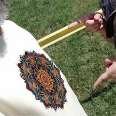 Vektor mandala férfi póló
