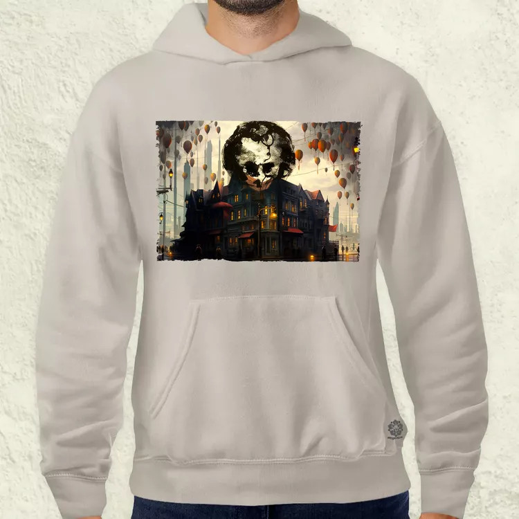 Pareidolia Joker város fantázia v6 férfi pulóver