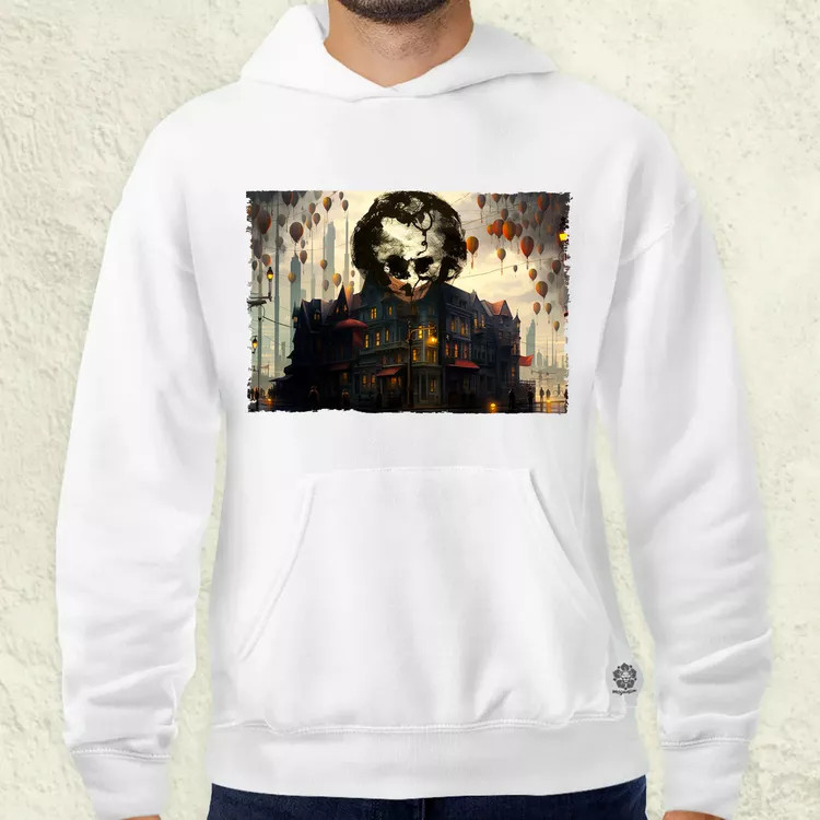 Pareidolia Joker város fantázia v6 férfi pulóver