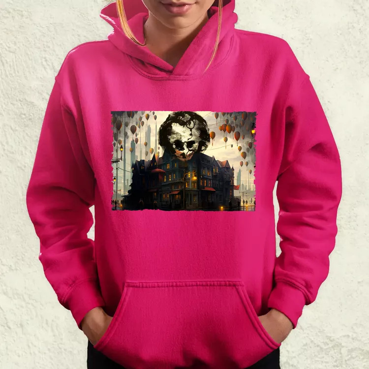 Pareidolia Joker város fantázia v6 női pulóver