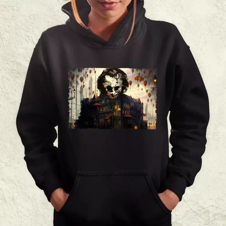 Pareidolia Joker város fantázia v6 női pulóver