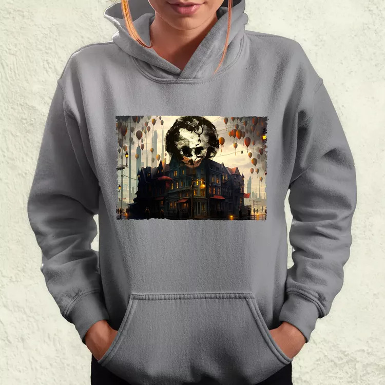 Pareidolia Joker város fantázia v6 női pulóver