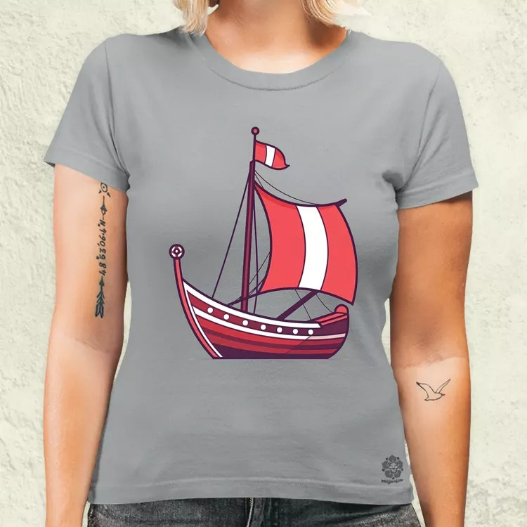 Viking hosszúhajó v1 női póló