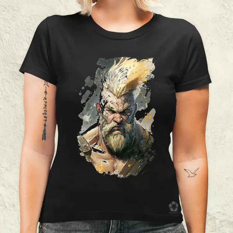 Viking portré v5 női póló