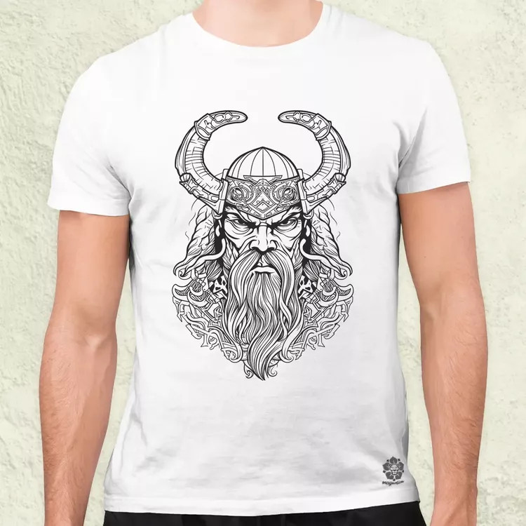 Viking vonalrajz férfi póló