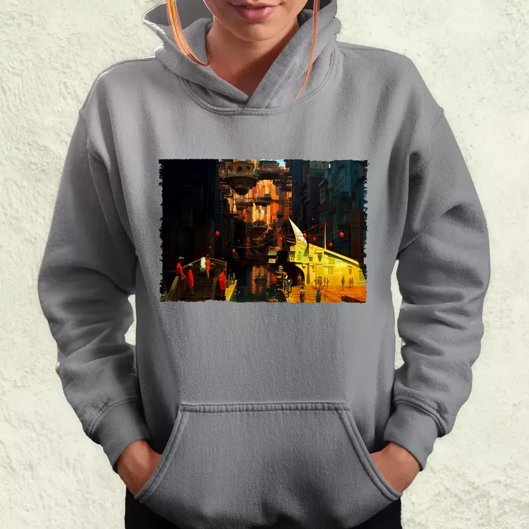 Pareidolia Logan város fantázia v1 női pulóver