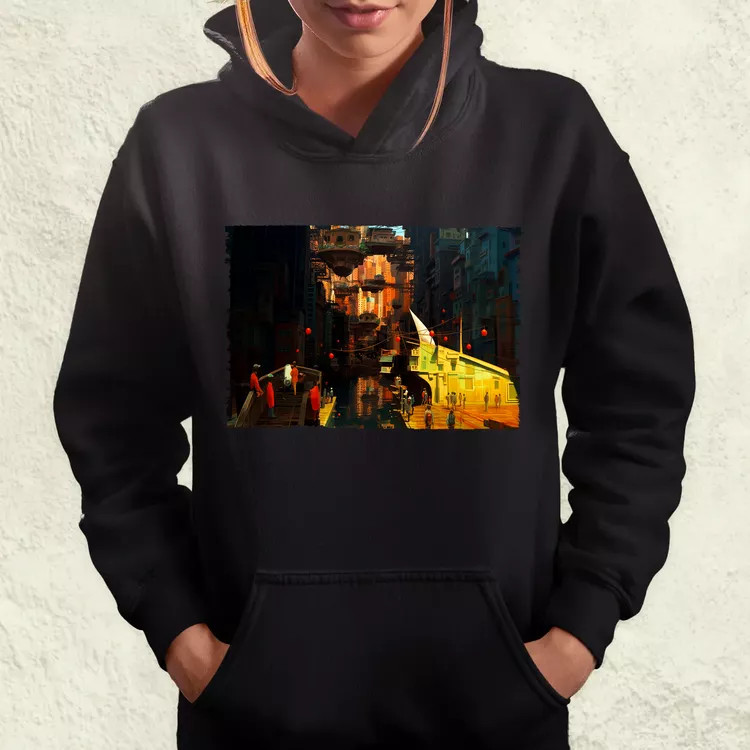 Pareidolia Logan város fantázia v1 női pulóver