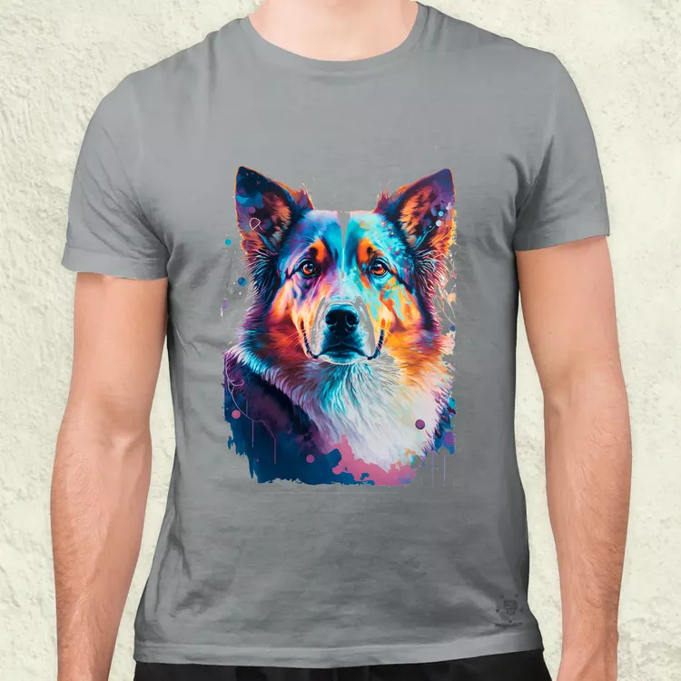 Border collie rajz v1 férfi póló