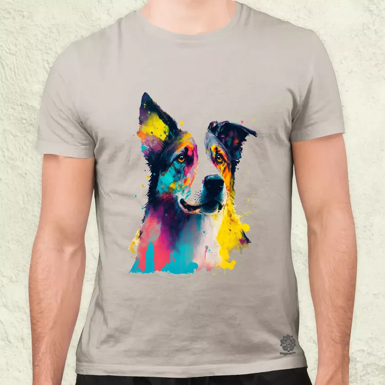 Border collie rajz v2 férfi póló