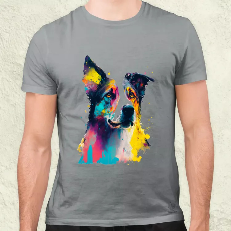 Border collie rajz v2 férfi póló