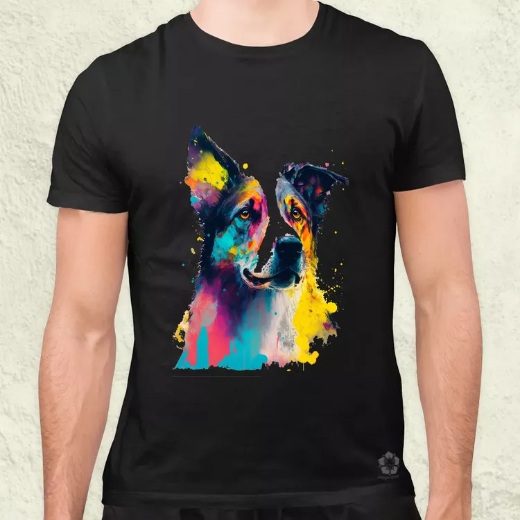 Border collie rajz v2 férfi póló