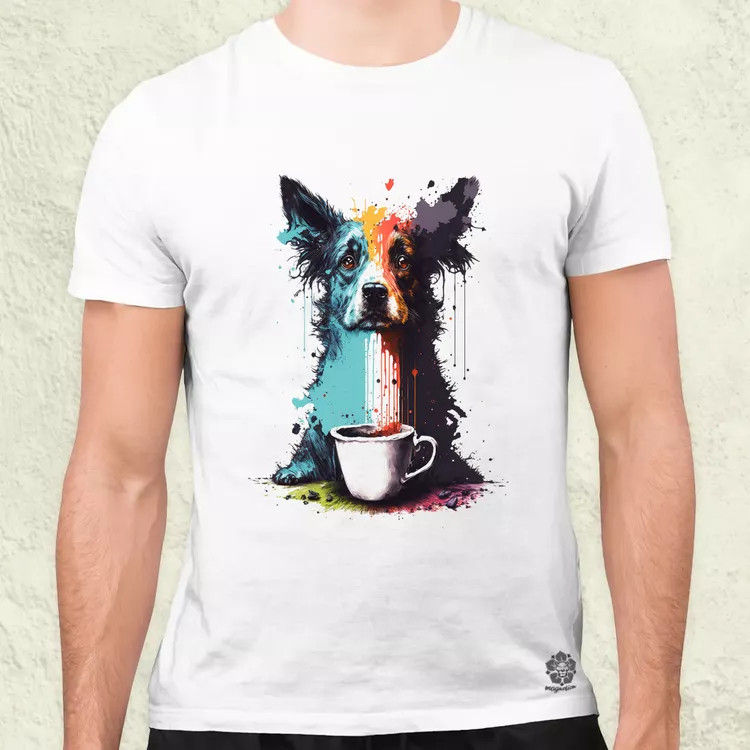 Border collie rajz v5 férfi póló
