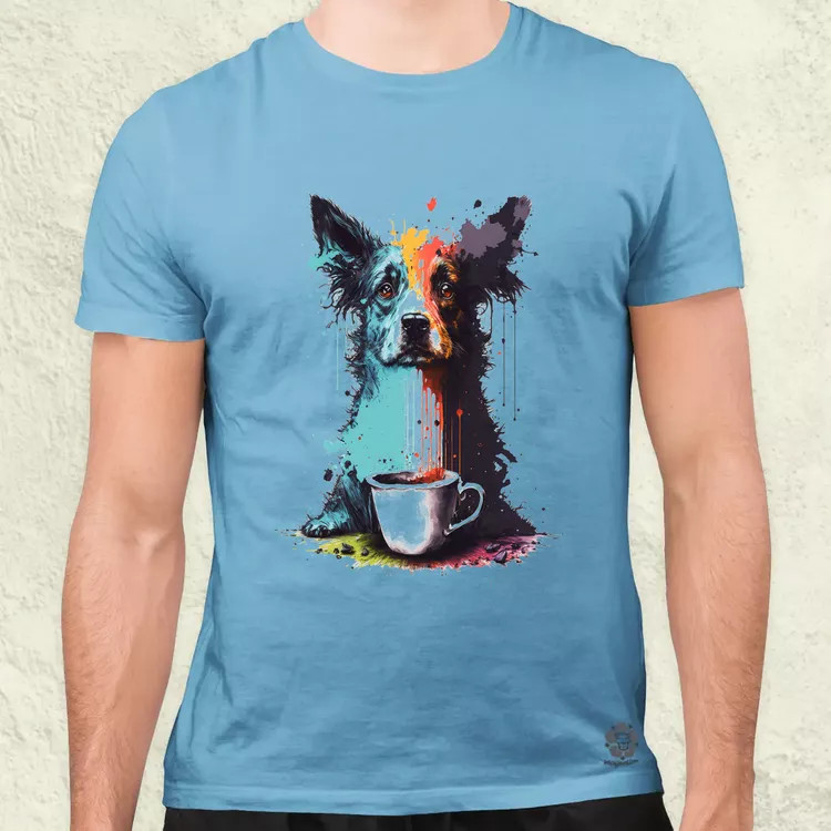 Border collie rajz v5 férfi póló