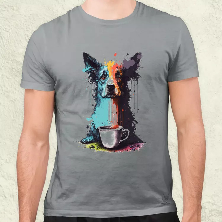Border collie rajz v5 férfi póló