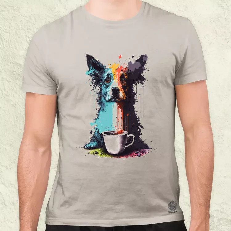 Border collie rajz v5 férfi póló