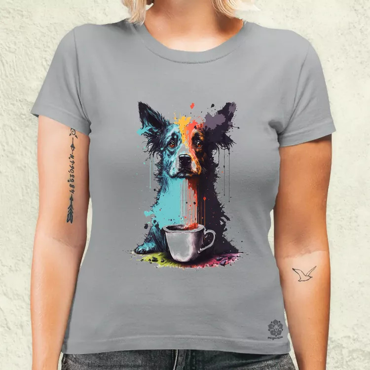 Border collie rajz v5 női póló