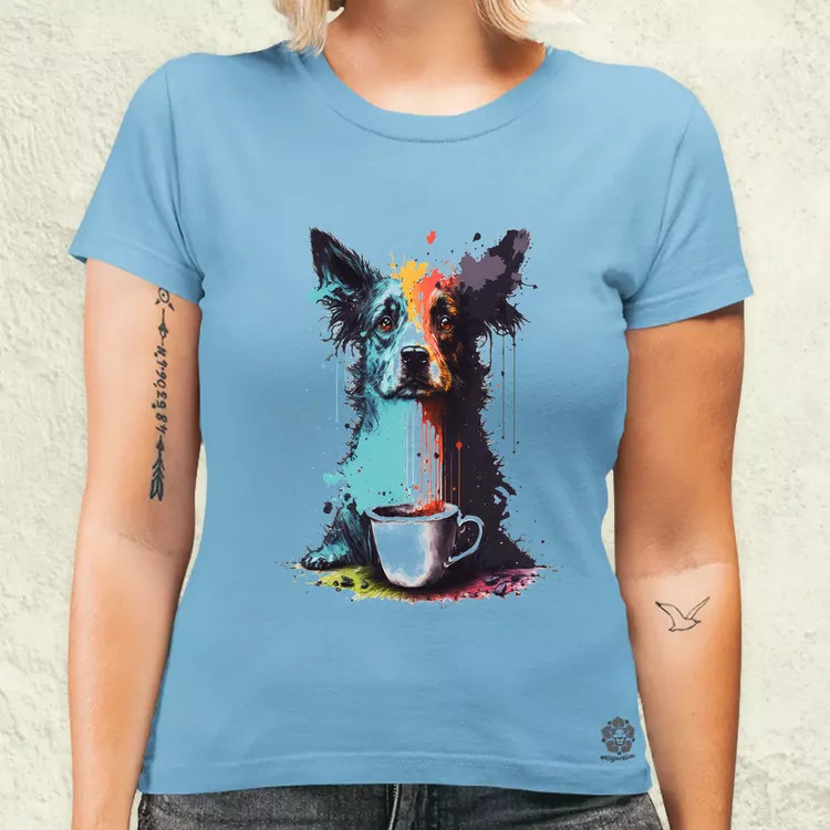Border collie rajz v5 női póló