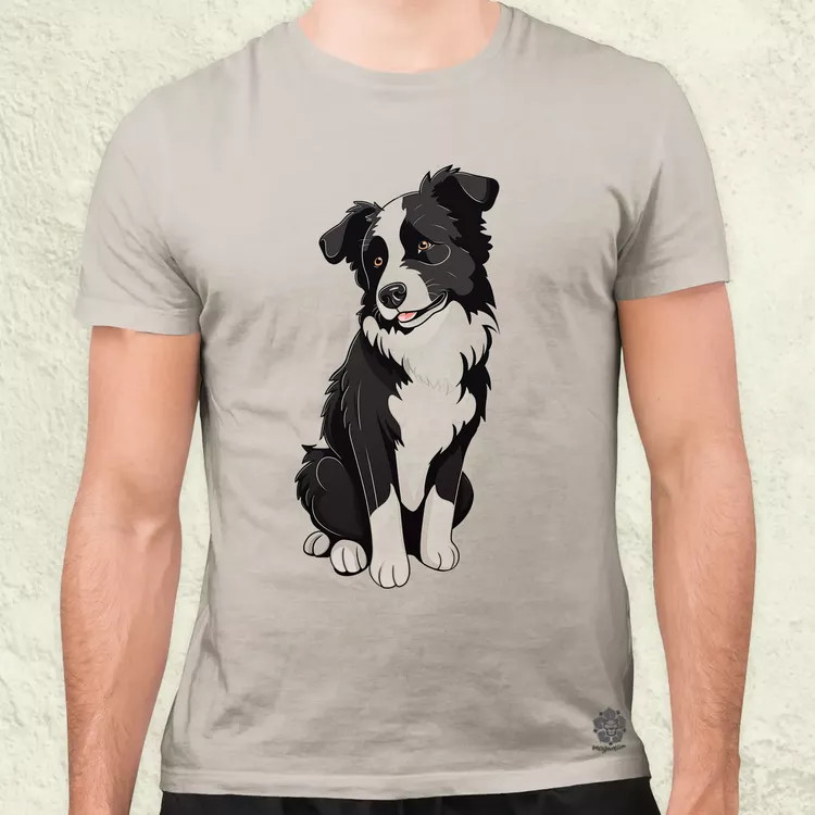 Border Collie v1 férfi póló