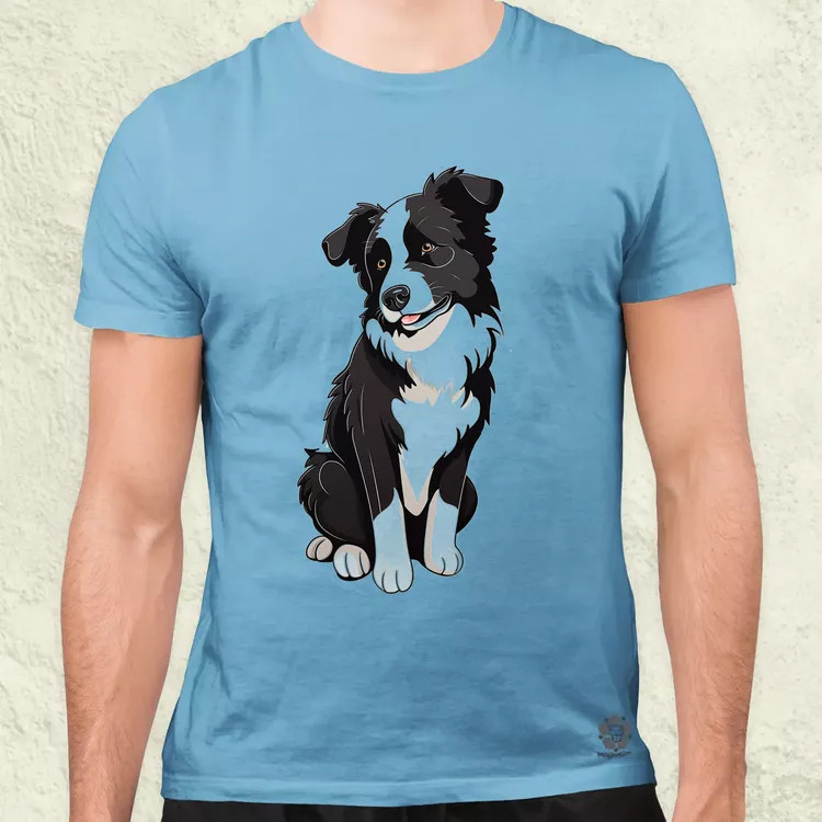 Border Collie v1 férfi póló
