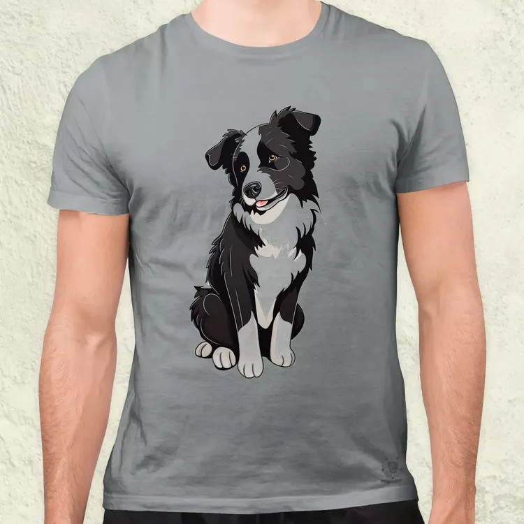 Border Collie v1 férfi póló