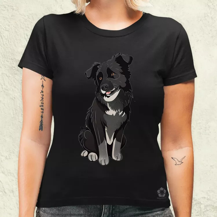 Border Collie v1 női póló