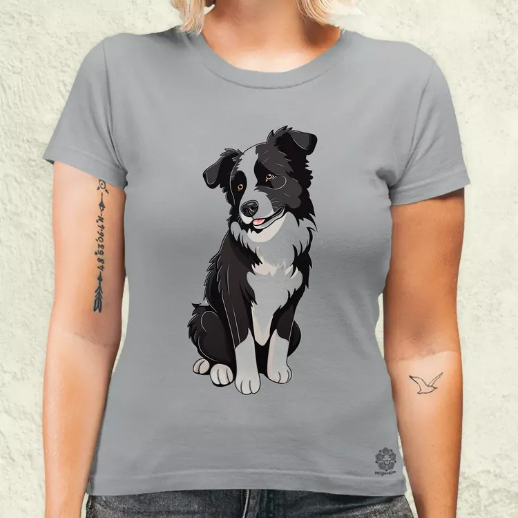 Border Collie v1 női póló