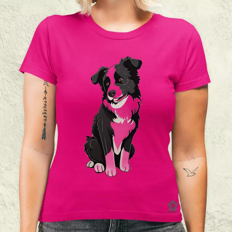 Border Collie v1 női póló
