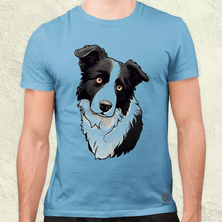 Border Collie v2 férfi póló