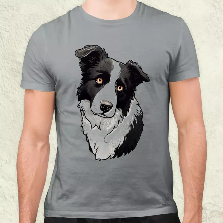 Border Collie v2 férfi póló
