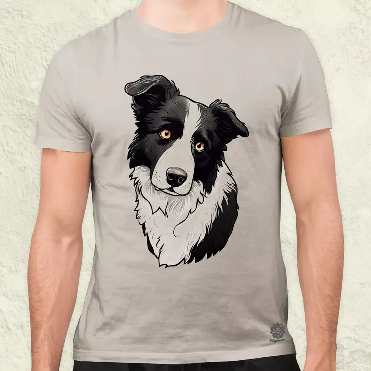 Border Collie v2 férfi póló