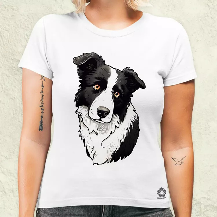 Border Collie v2 női póló