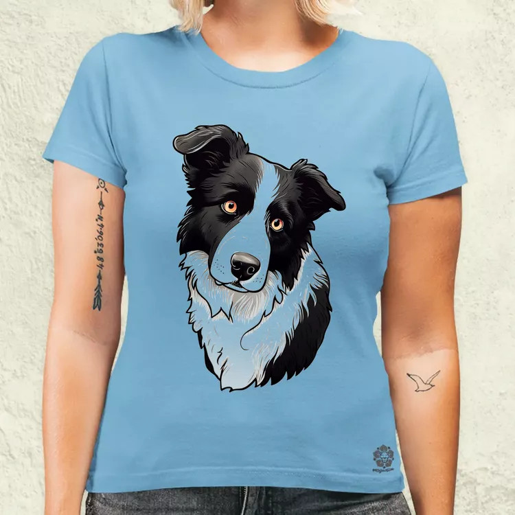 Border Collie v2 női póló