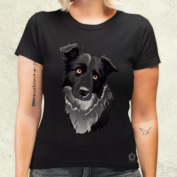 Border Collie v2 női póló
