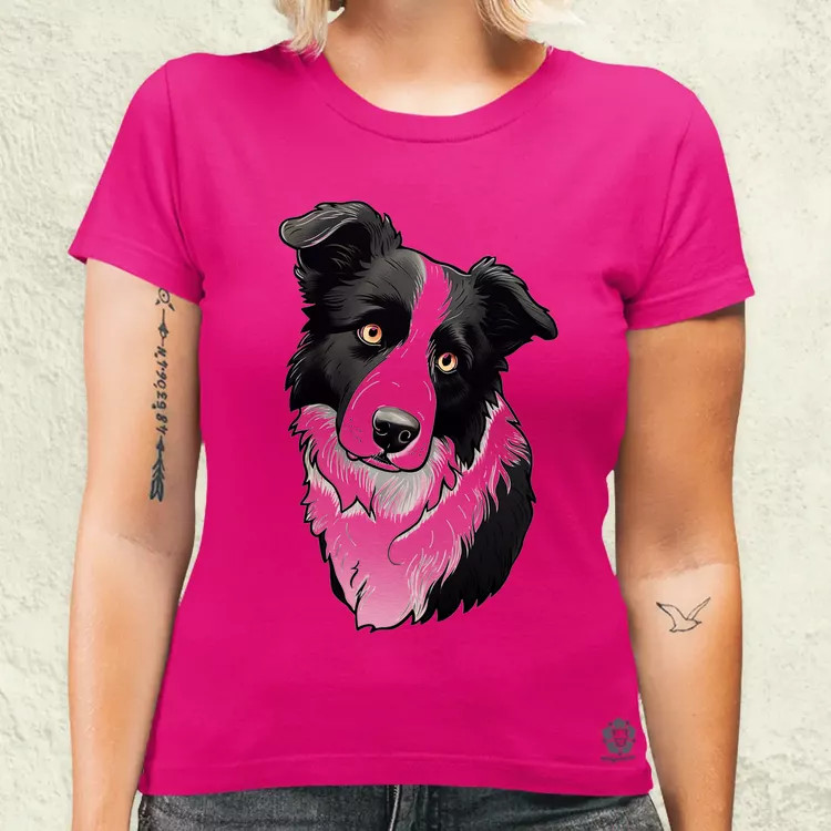 Border Collie v2 női póló