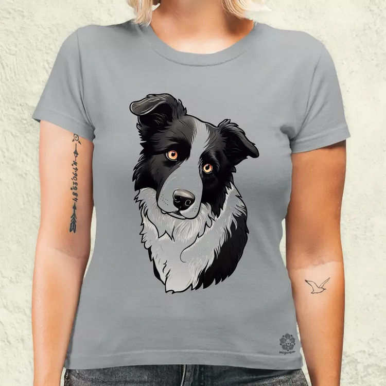 Border Collie v2 női póló