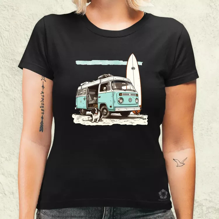 Campervan vibe v1 női póló
