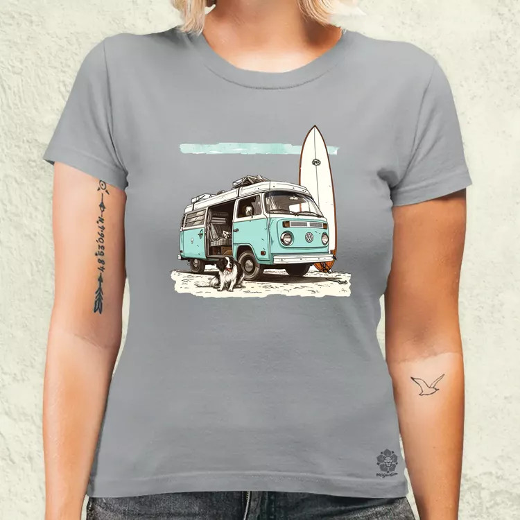 Campervan vibe v1 női póló