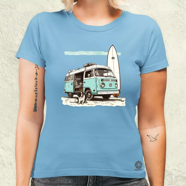 Campervan vibe v1 női póló