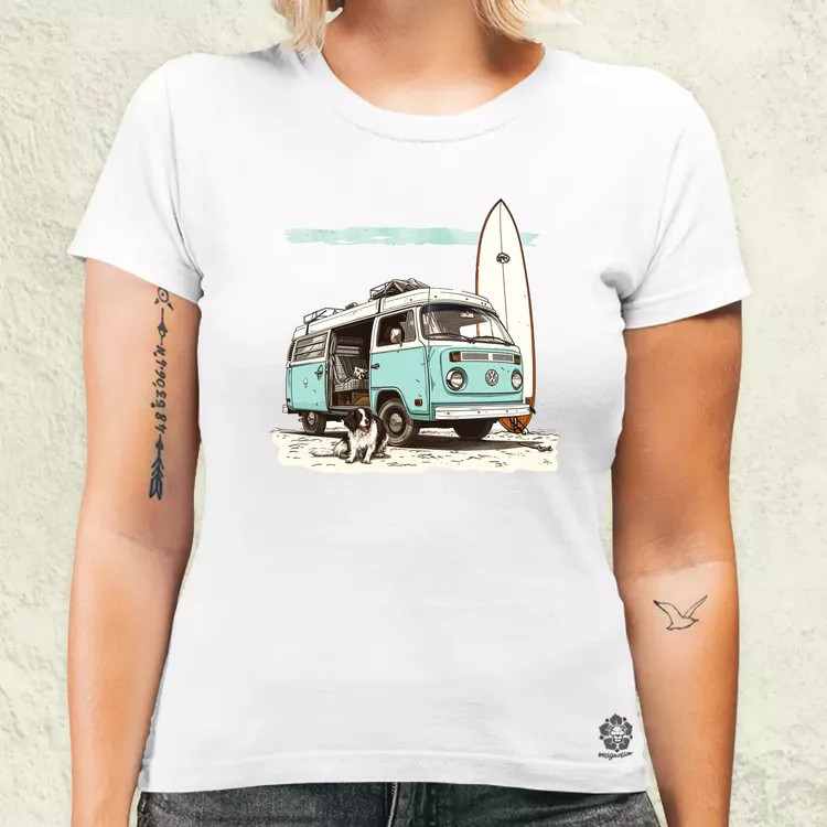 Campervan vibe v1 női póló