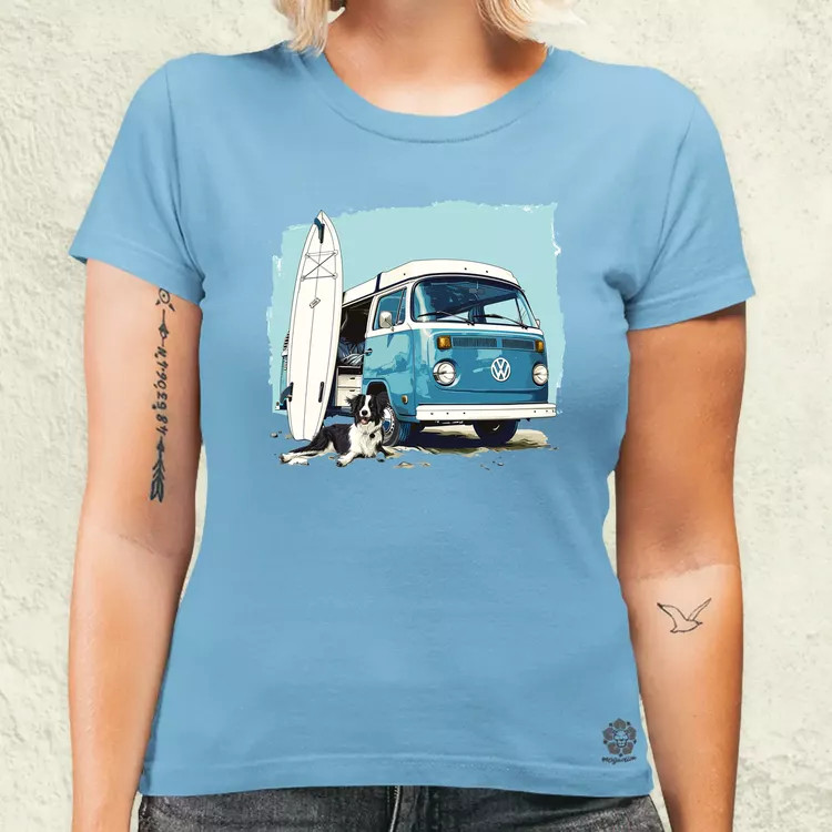 Campervan vibe v2 női póló