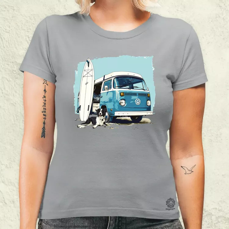 Campervan vibe v2 női póló