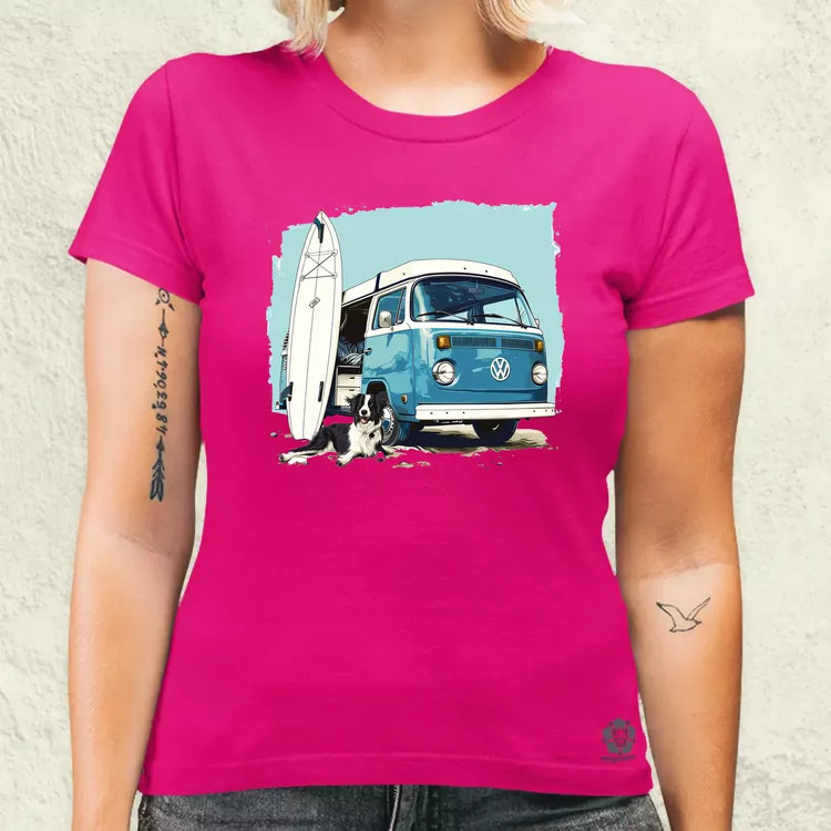 Campervan vibe v2 női póló
