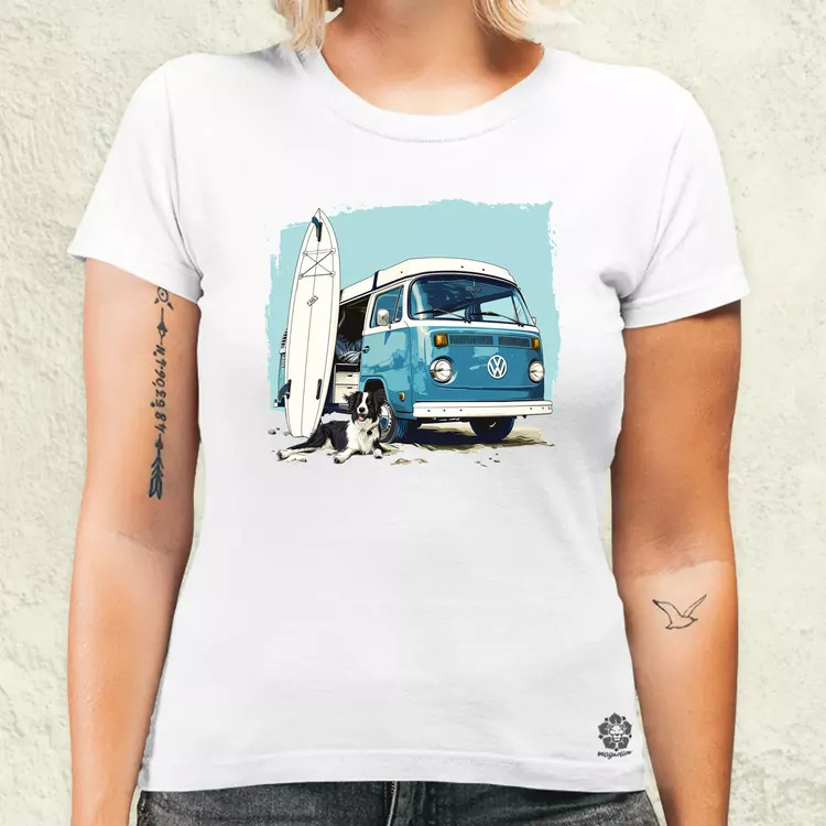 Campervan vibe v2 női póló