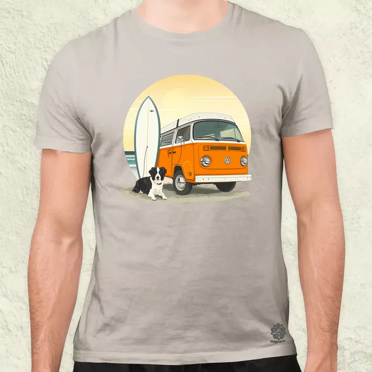 Campervan vibe v4 férfi póló