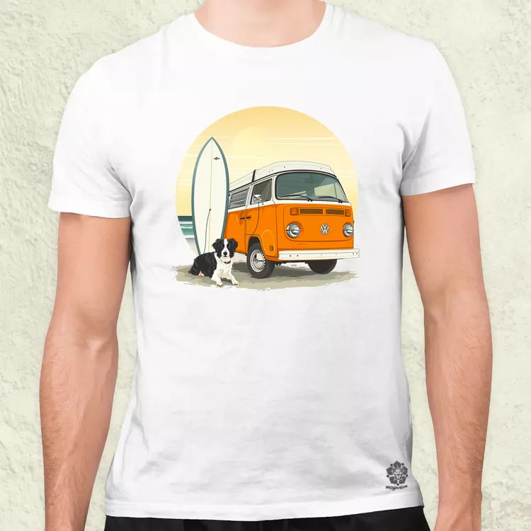 Campervan vibe v4 férfi póló
