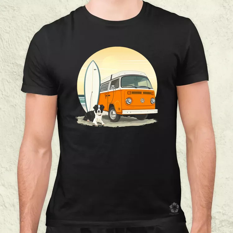 Campervan vibe v4 férfi póló